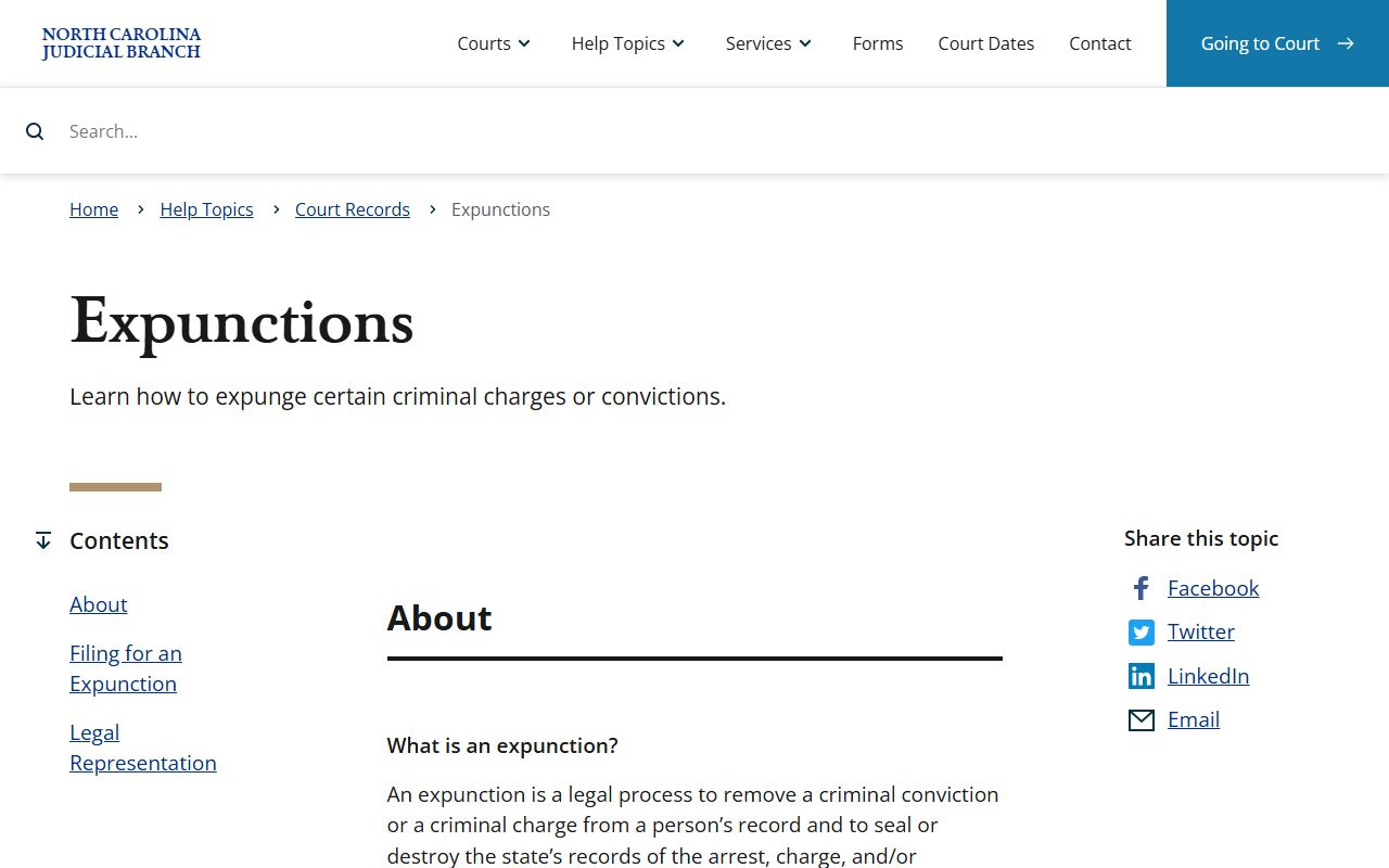 Graham County criminal court records expunction help topic
