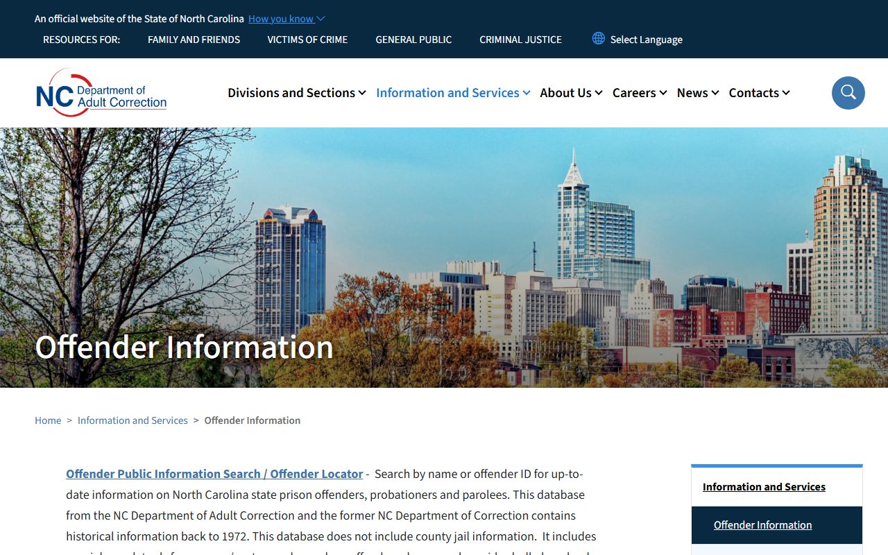 Graham County criminal court records NC DAC offender search